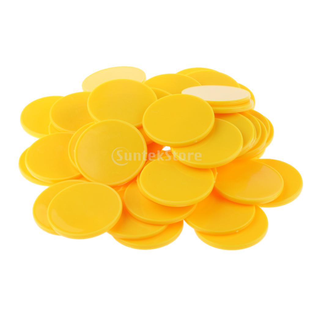 Pack of 50pcs Casino Poker Chips Poker Game Counters Board Game Chips Kids DIY Craft Chips 40mm: 2
