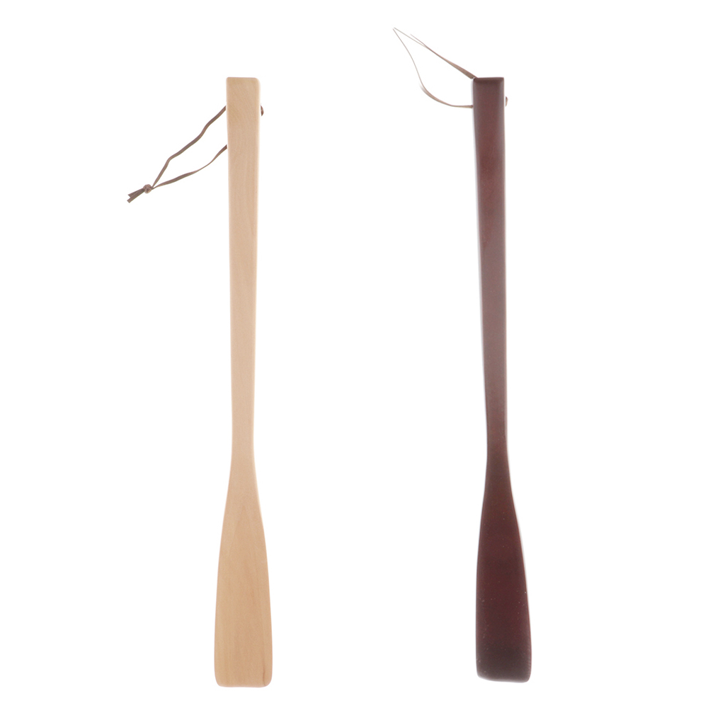 Zapatero de madera de 40cm para hombre y mujer, muy estable, ayuda cómoda para el calzado