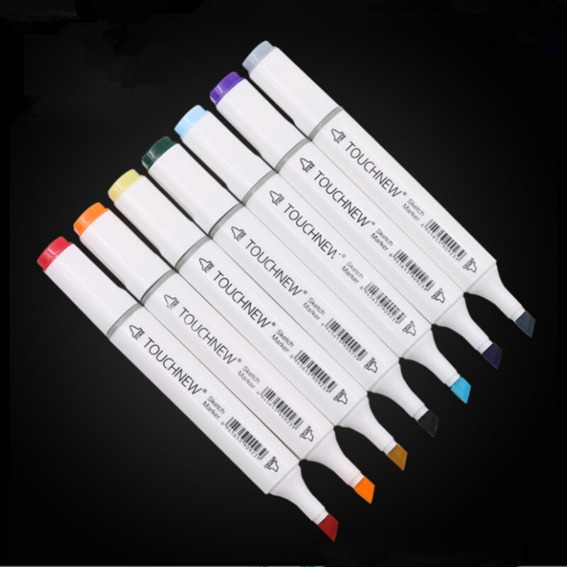 TOUCHNEW 30/40/60/80 Colors Art Markers Alcohol Based Markers Drawing Pen Set Manga Dual Headed Art Sketch Marker Pens