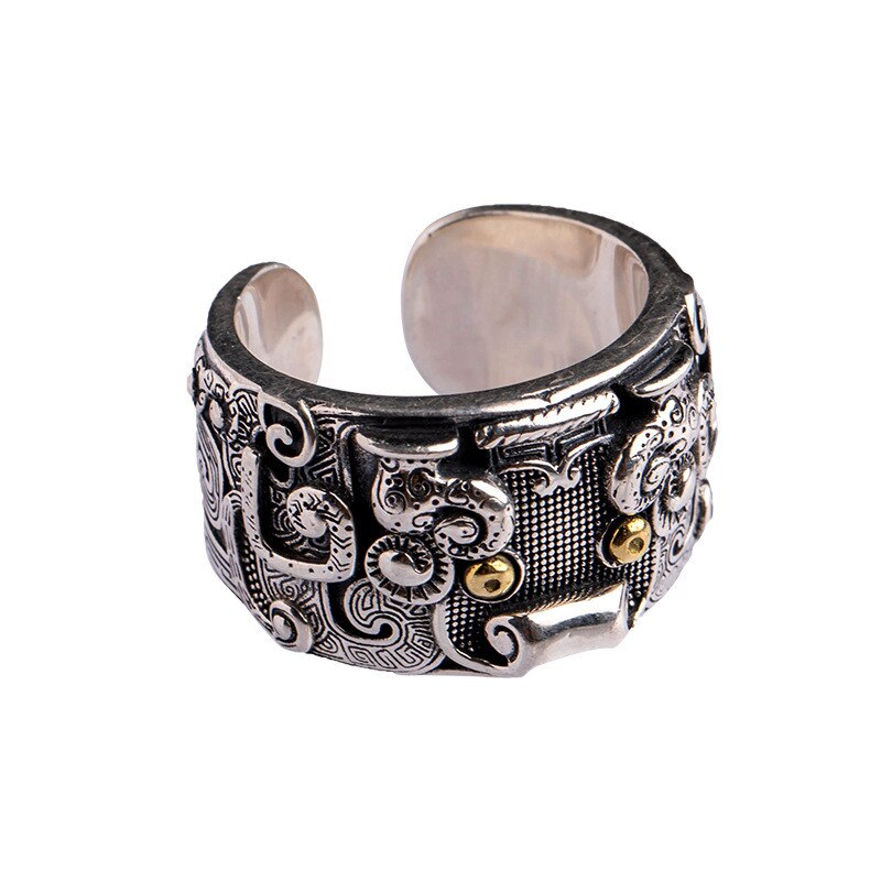 Vintage Dier Uil Tiger Snuiven Gouden Ringen Voor Mannen Punk Dominante Straat Hip-Hop Verstelbare Ring Voor Vrouwen sieraden: 238