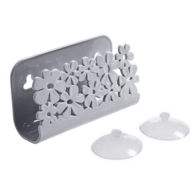 1 pièces évier étagère éponge étagère de rangement salle de bain organisateur étagère panier douche rangement serviette porte-savon compartiments à vaisselle pour cuisine: gray