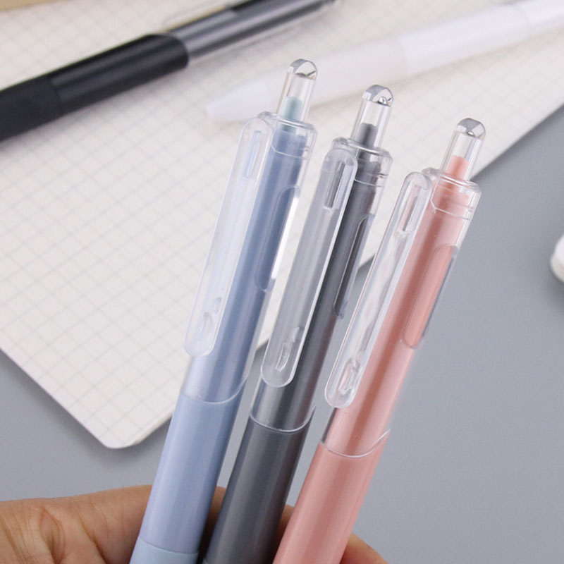 5 pcs gel pen ins smooth press quick-drying 0.5mm black pen ballpoint pens school supplies stationery