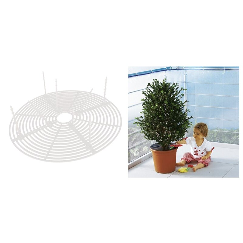 1Pack Bloem Bescherming Accessoires Tuin Plant Pot Bodem Guard Cover Grid Frame Thuis Wit Kan Worden Gesneden