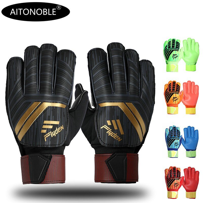 Aitonoble Professionele Voetbal Doelman Glvoes Latex Vinger Bescherming Volwassen Studenten Voetbal Goalie Handschoenen