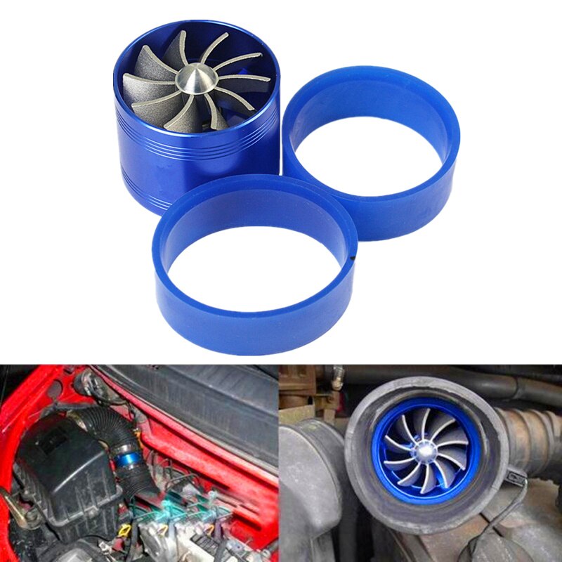 Compresseur unique Turbine Turbo chargeur filtre à Air ventilateur d'admission économiseur de gaz de carburant pour voiture SUV universel