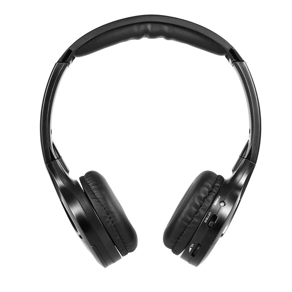 Auriculares inalámbricos para coche, infrarrojos audífonos estéreo de , altavoz mylar de 40mm, doble canal para reproductor de DVD en el coche