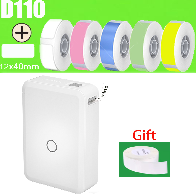 D110 Label Printer Label Maker Draadloze Label Printer Tape Inbegrepen Meerdere Sjablonen Beschikbaar Voor Telefoon Office Home