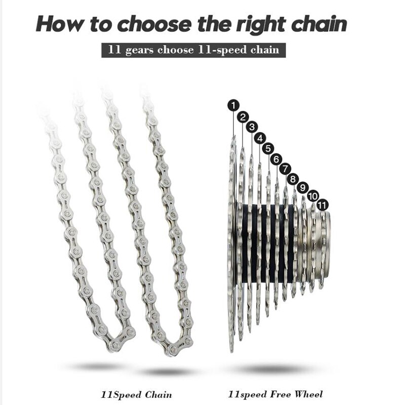 Vg Sport 8 9 10 11 Speed Bike Chain Accessoires Undefined Half Volledige Hollow 116L Zilver Goud Kleurrijke Mountain Mtb racefiets