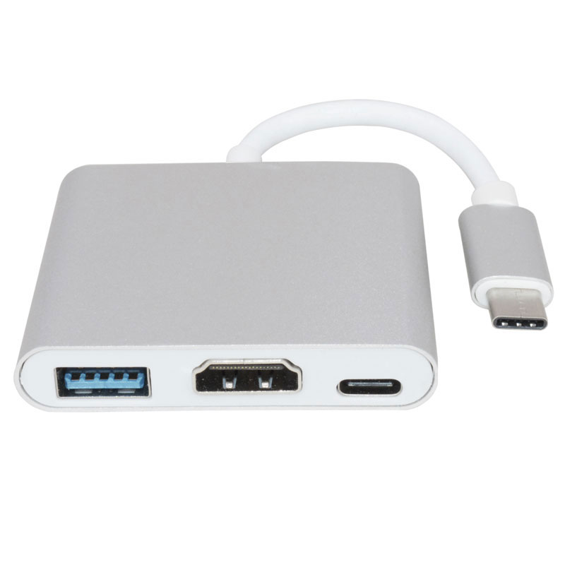 3-In-1 Thunderbolt 3 Adapter Usb Type C Hub Naar Hdmi USB-C Hub Dock Met Power Levering voor Samsung Dex Modus Macbook Pro/Air