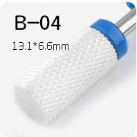 White 1 Pc Silicon Carbide Nail Drill Bits Flexible Polisher Manicure Machine Nail Accessories Electric Nail File Pedicure Tool: G-C-B04