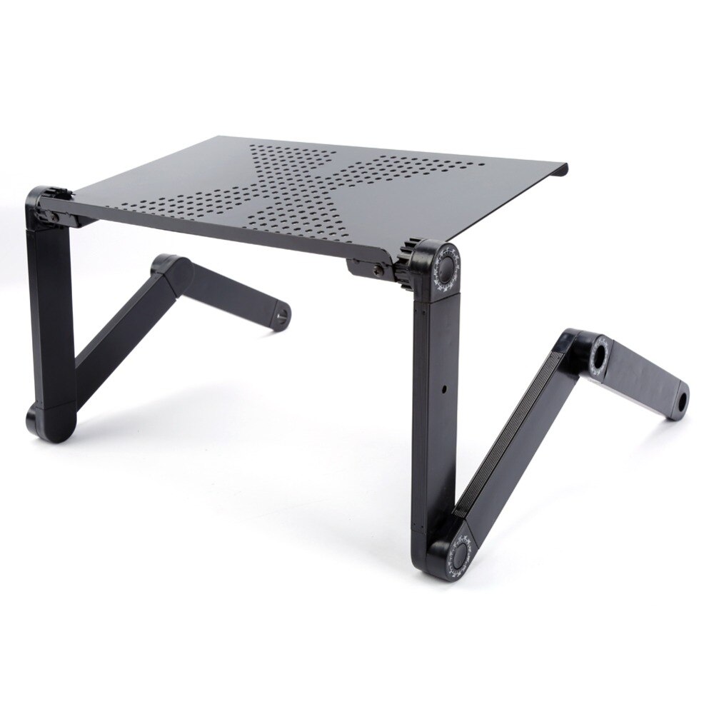 Portable Laptop Desk Notebook Stand Table Tray with Mouse Holder Sofa Bed Black