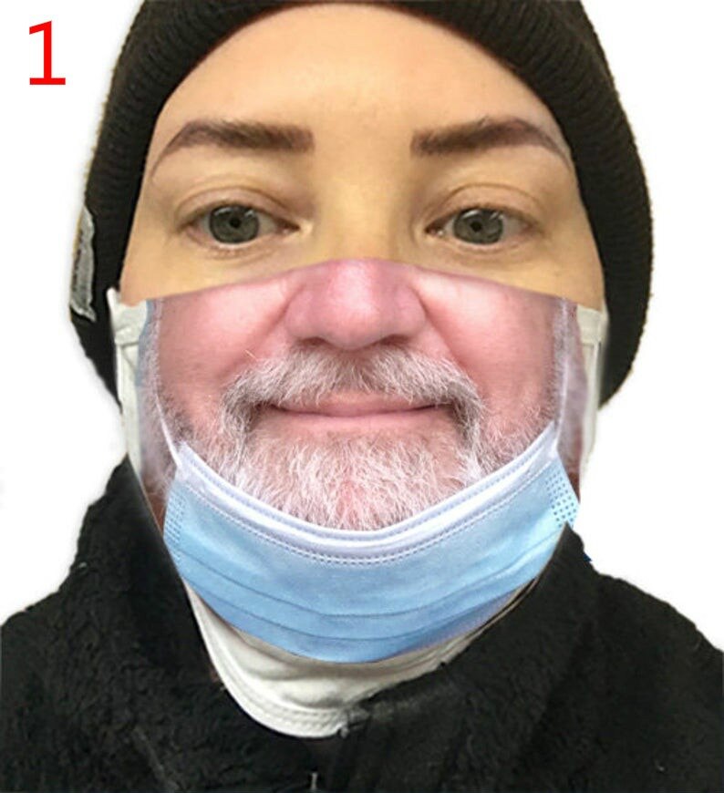 Mascarilla facial Unisex con estampado divertido para hombre y mujer, cubreboca suave, a prueba de polvo, reutilizable, con filtro, para broma, 1 Uds.: 1