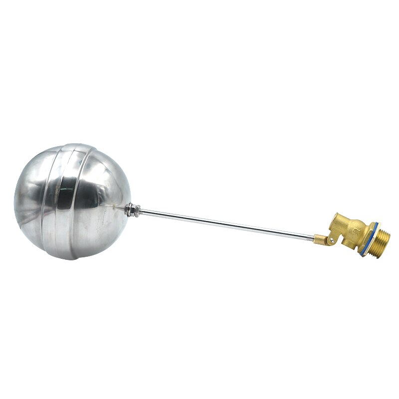 DN25 1" Inch Automatic Stainless Steel Float Ball Valve for Water Tank Liquid Level Metal Float Valve Body Brass Toilet Valve