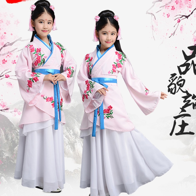 Las niñas de hadas antigua Ópera China tang han Dinastía ming traje hanfu chino tradicional vestido de niño ropa de niños chico