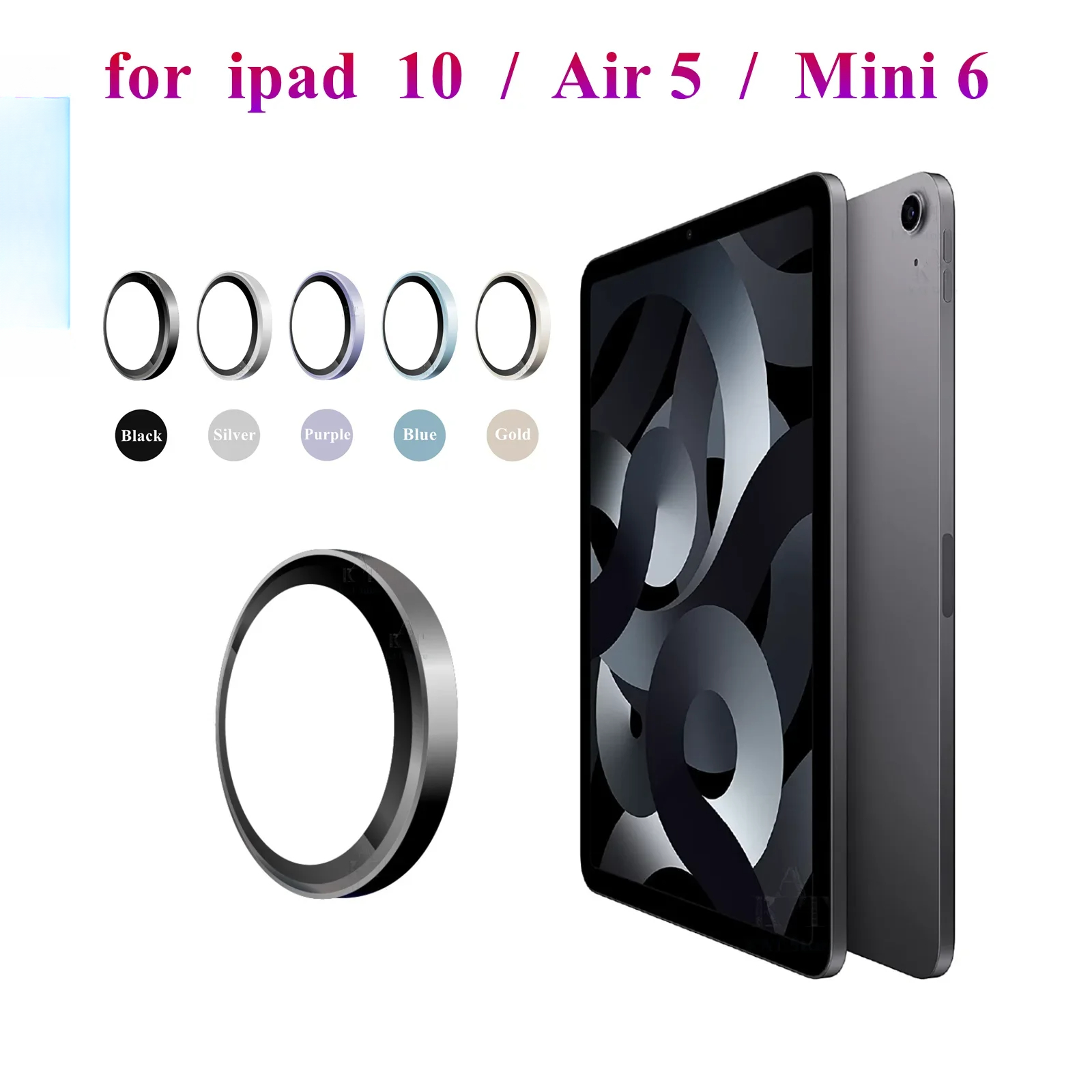 1 Stück Kameraobjektivschutz für Ipad 11. 10 / Luft 5 / Luft 4 10.9 Mini 6 8.3 11 Zoll 2025 Rückfahrkamera-Rahmenschutzhülle