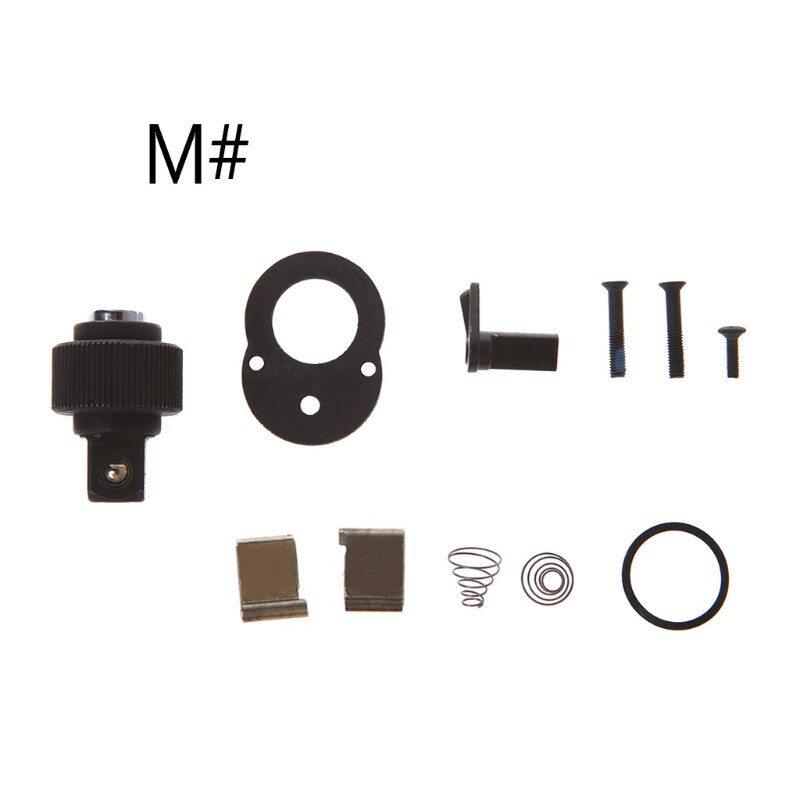 1/4 '' 3/8 '' 1/2 '' 72 tænder skraldenøgle skruenøgle reparation tilbehør reservedelssæt: M