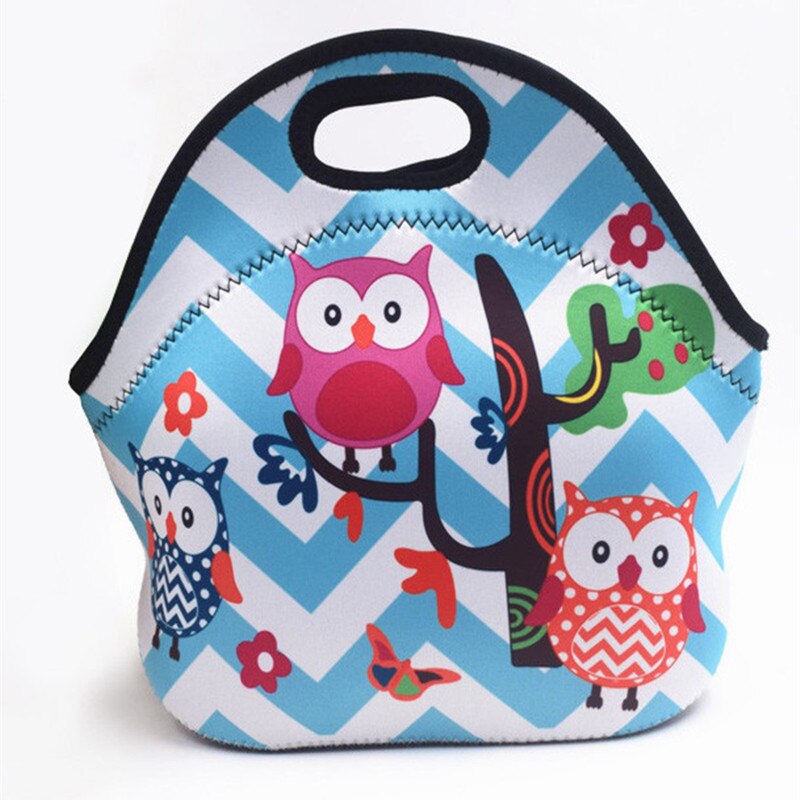 Thermische Geïsoleerde Print Neopreen Lunch Tas Voor Vrouwen Kinderen Lunch Zakken Koeler Isolatie Lunch Box Voedsel Zak: A