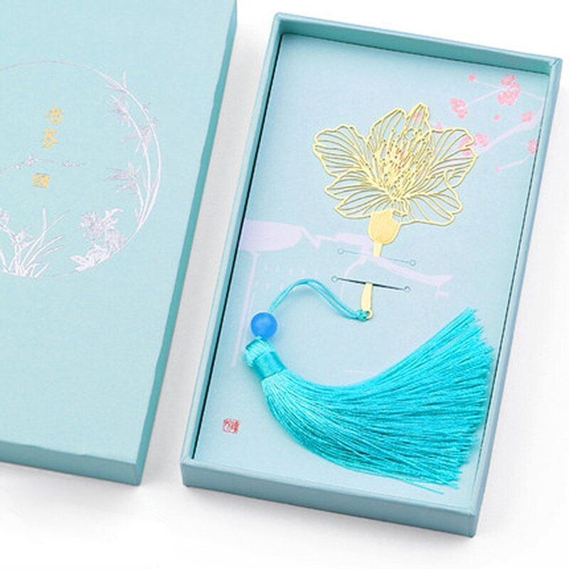 Metal Bookmarks Literature Art ginkgo Leaf Bookmarks With Box Teacher GiftsTree Leaf Bookmarks: D