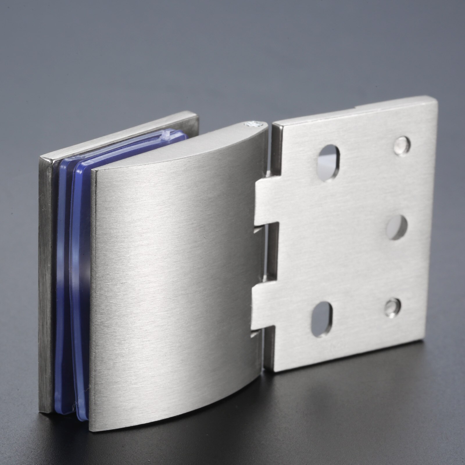 2pcs Door Hinges Zinc Alloy Cabinet Glass Door Hinge Clamp Clips Fit for 5-10mm Thickness Glass Furniture Hardware