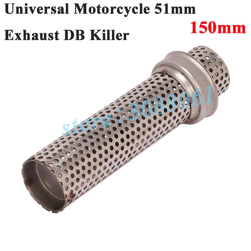 Universele 51mm- inlaat motorfiets yoshimura uitlaatdemper ar-racedemper verwijderbare db-killer, verwijder ruis en geluidsdemper