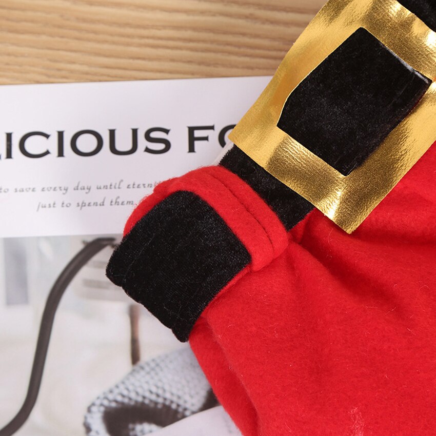 Plush Santa Hat Funny Novelty Christmas Costume Santa Hat Adults Kids Santa Pants Hat for Christmas Party Decoration