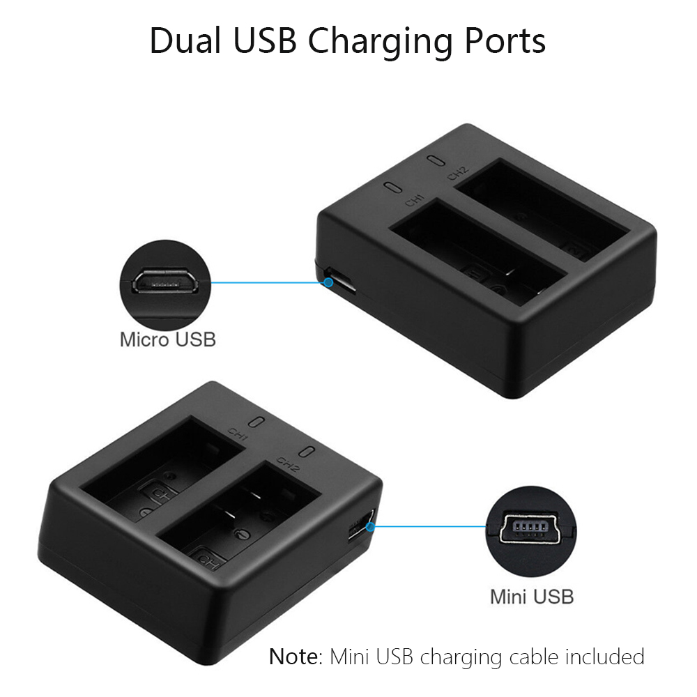 SJ4000 Mini USB battery charger for SJCAM camera SJ 4000 SJ5000+ Wifi SJ6000 SJ7000 accessory