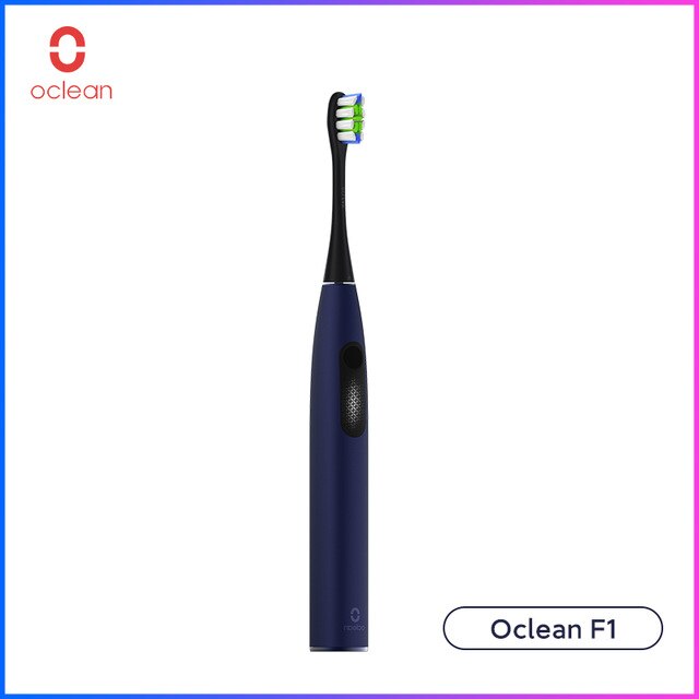 Nowa elektryczna soniczna szczoteczka do zębów Oclean F1 IPX7 wodoodporny ultradźwiękowy automatyczny szybki ładowanie 3 tryby szczotkowania dla dorosłych: Dark blue