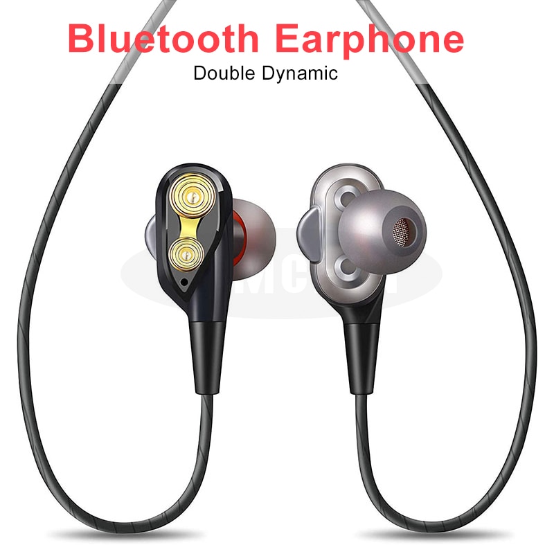 Draadloze Bluetooth Oortelefoon Voor Xiaomi Iphone Bluetooth 5.0 Sport Headset Dubbele Dynamische Hybrid Stereo Hoofdtelefoon