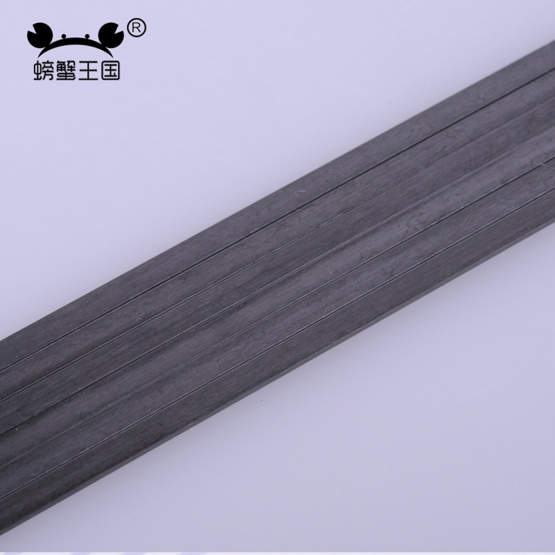 20PCS Carbon Fiber Square Sheet Aircraft Carbon Fiber Strip DIY Toy Spare Parts for RC Airpalne Model 200mm 400mm