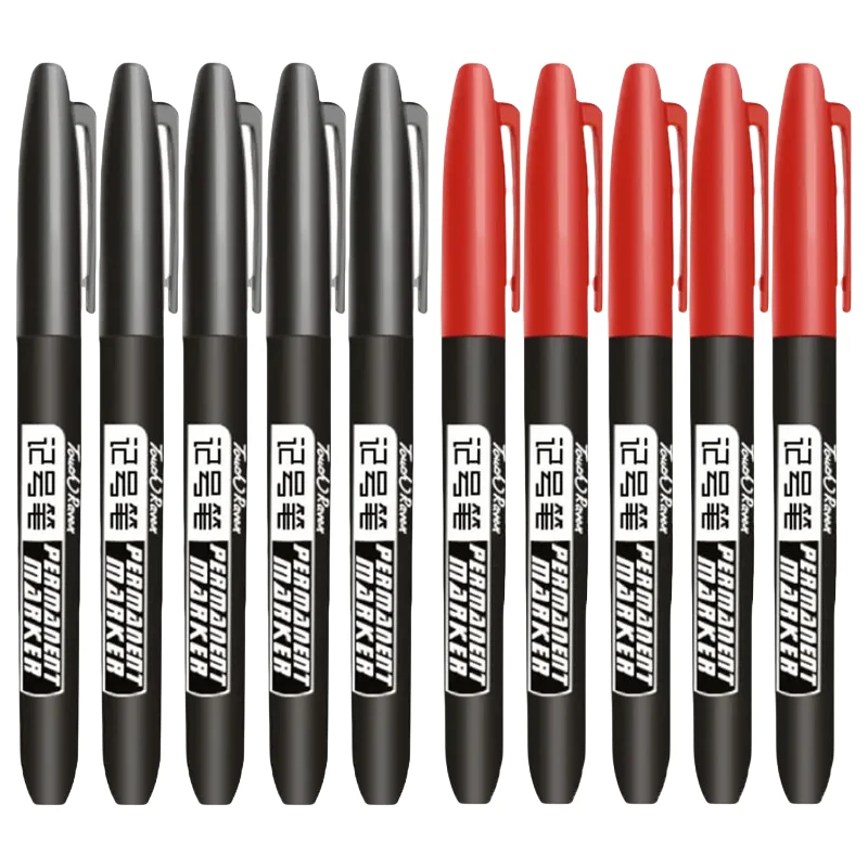 1,5 mm permanenter Farbmarkierungsstift, Zeichenmarker, auf Ölbasis, wasserfest, schwarze Tinte, Skizzenstifte, Schreibwaren, Kunst, Schulbedarf: Mischfarbe