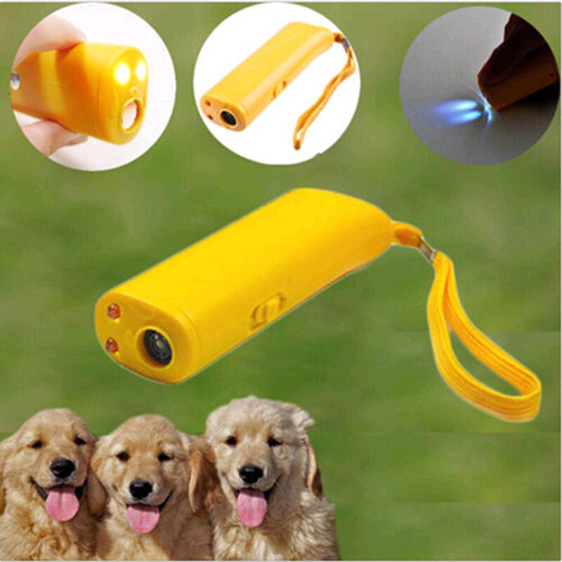 Repelente ultrasónico de perros 125dB Dispositivo de entrenamiento Anti ladrido Stop ladrido ultrasónico espantaperros ahuyentar al perro feroz
