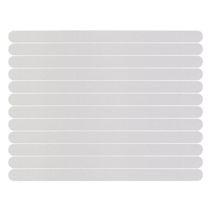 24pcs Anti-slip Strips Shower Stickers Bath Safety Strips Transparent Non Slip Strips Stickers for Bathtubs Bathroom (2cmx20cm)