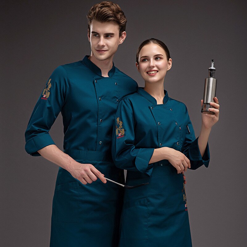 Koch Kittel Männer Langarm Qiu Dong Outfit Koch Restaurant Hotel Küche Nach Köche Hotel
