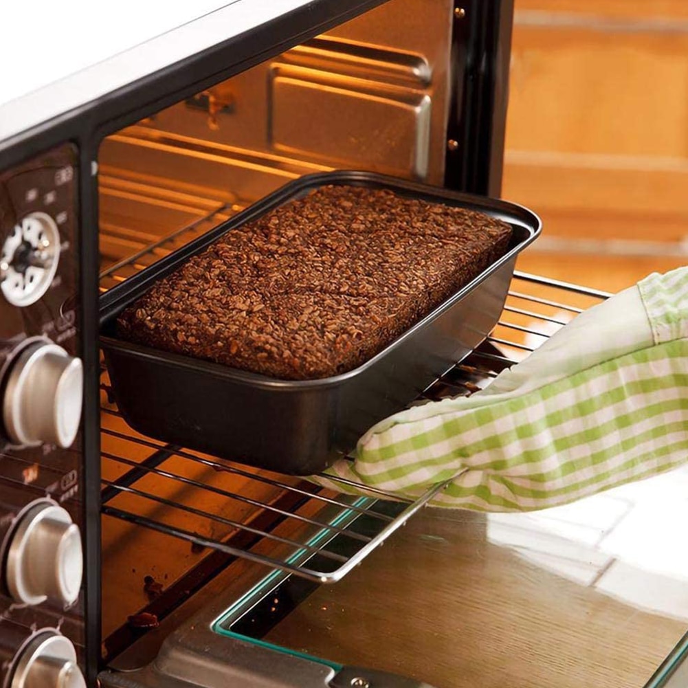 Nonstick Carbon Steel Bakeware Loaf Tins Pan Bread Toast Mould Baking Tray Kitchen Supplies for Breads Cakes Loaves Baking 2 PCS