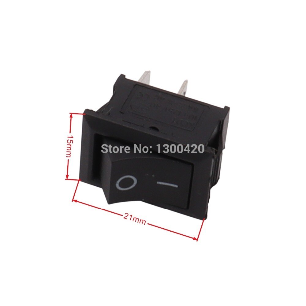 5Pcs/Set 2 Pin KCD1 Square Ship Rocker Lantern Headlight Switch for Modified Motorcycle Electric Car Bike