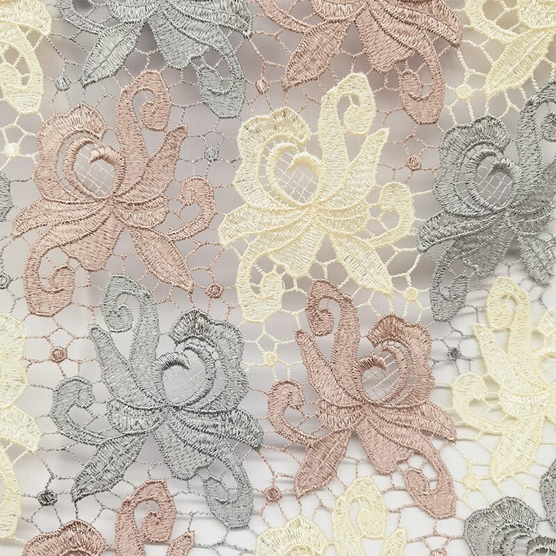 African Style Guipure Lace Fabric Nigerian Cord Lace Fabric For Women Wedding Dress