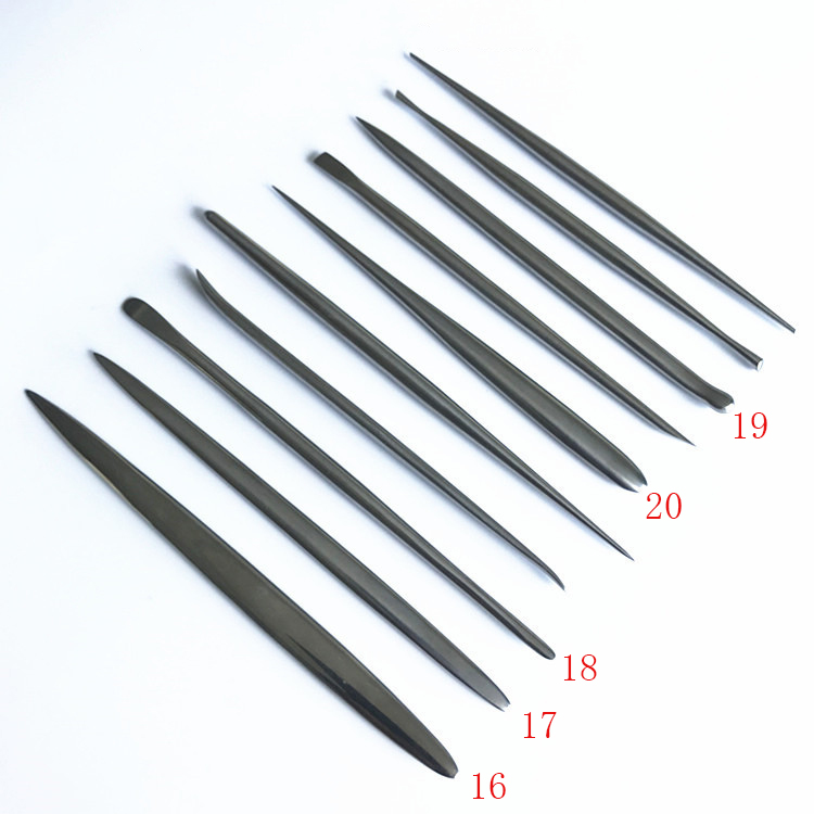 Clay Sculpting Tools Needle Steel Clay Tool Carving Pottery Ceramic Tools Polymer DIY Accessory: silver 19