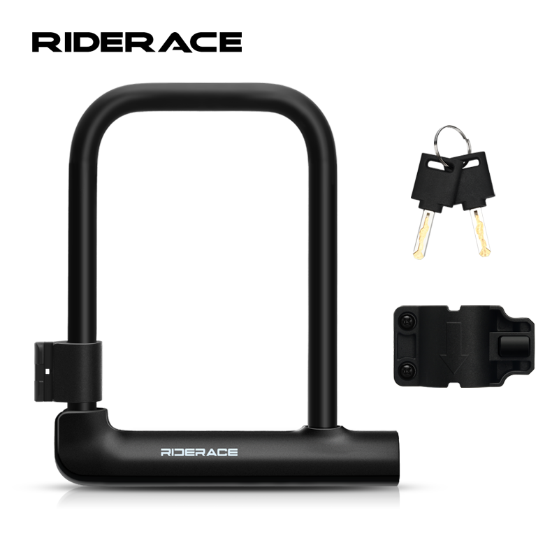 Candado para bicicleta en forma de U, candados portátiles antirrobo reforzados de alta seguridad para patinete eléctrico, accesorios para ciclismo