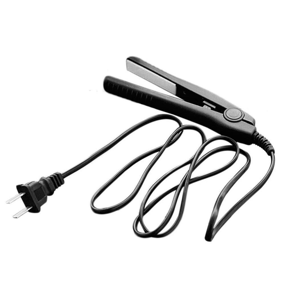 Mini Travel Hair Straightener Flat Iron Ceramic Plate Portable Heating Plate Straight Hair Styling Tool