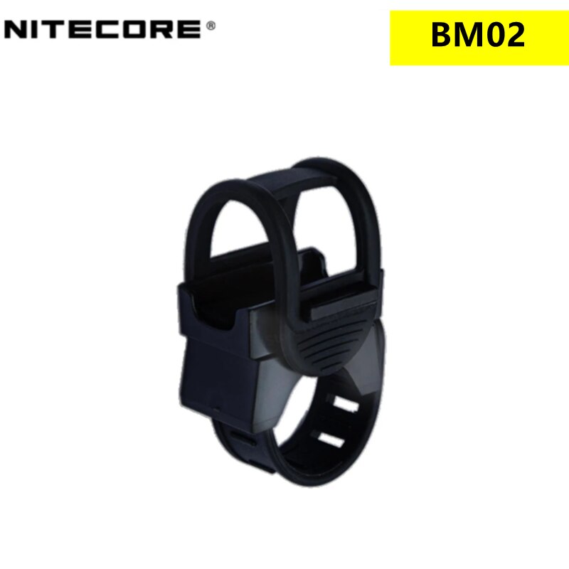 NITECORE-accesorios de iluminación para bicicleta BM02, soportes de montaje para linterna, P05/P10/P12/P20/MT26/MT2C/MH12/MH10/EA11/EC21/EC2