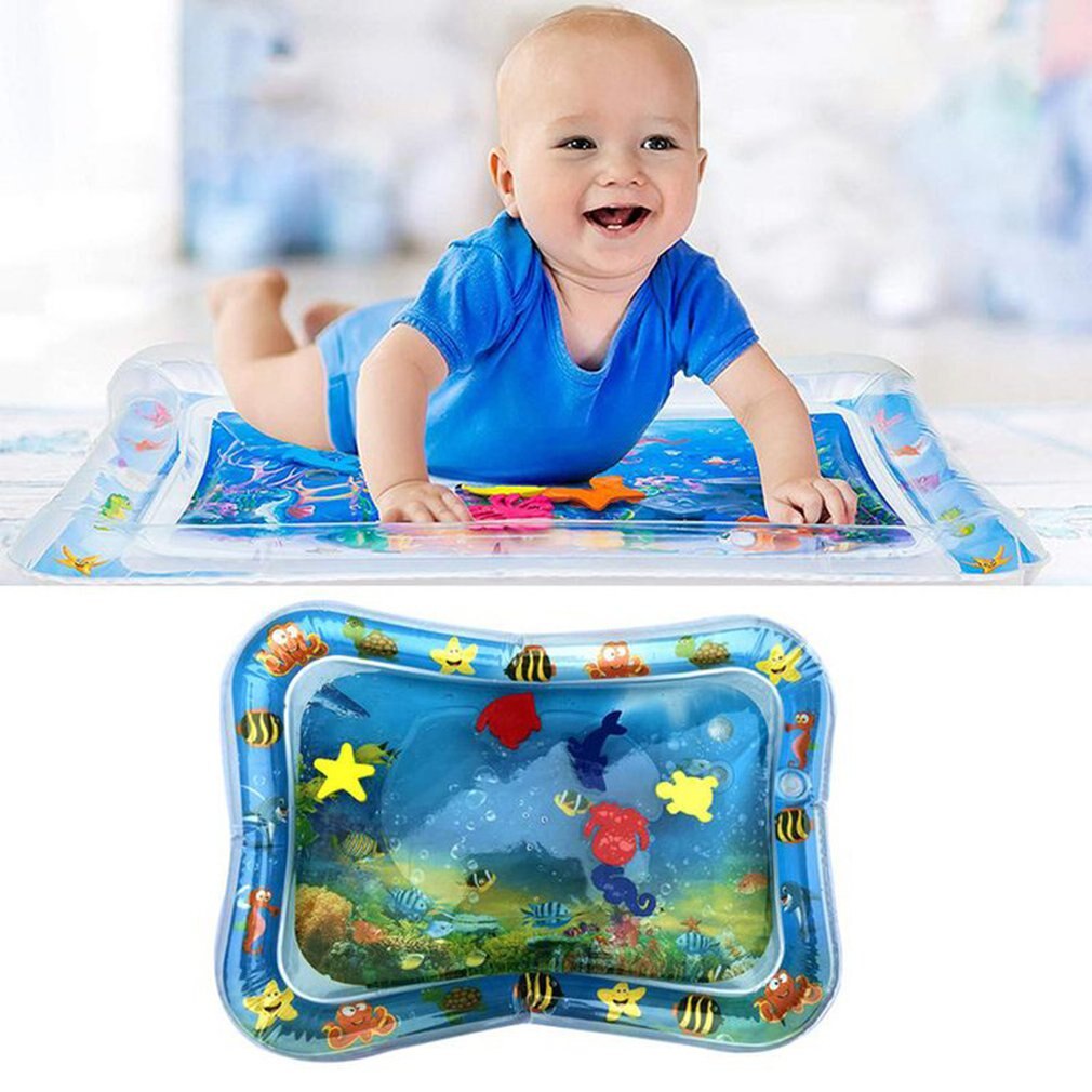 Cool Pvc Baby Opblaasbare Water Spelen Mat Klopte Pad Baby Water Kussen Pad Tummy Time Activity Center Water Kussen