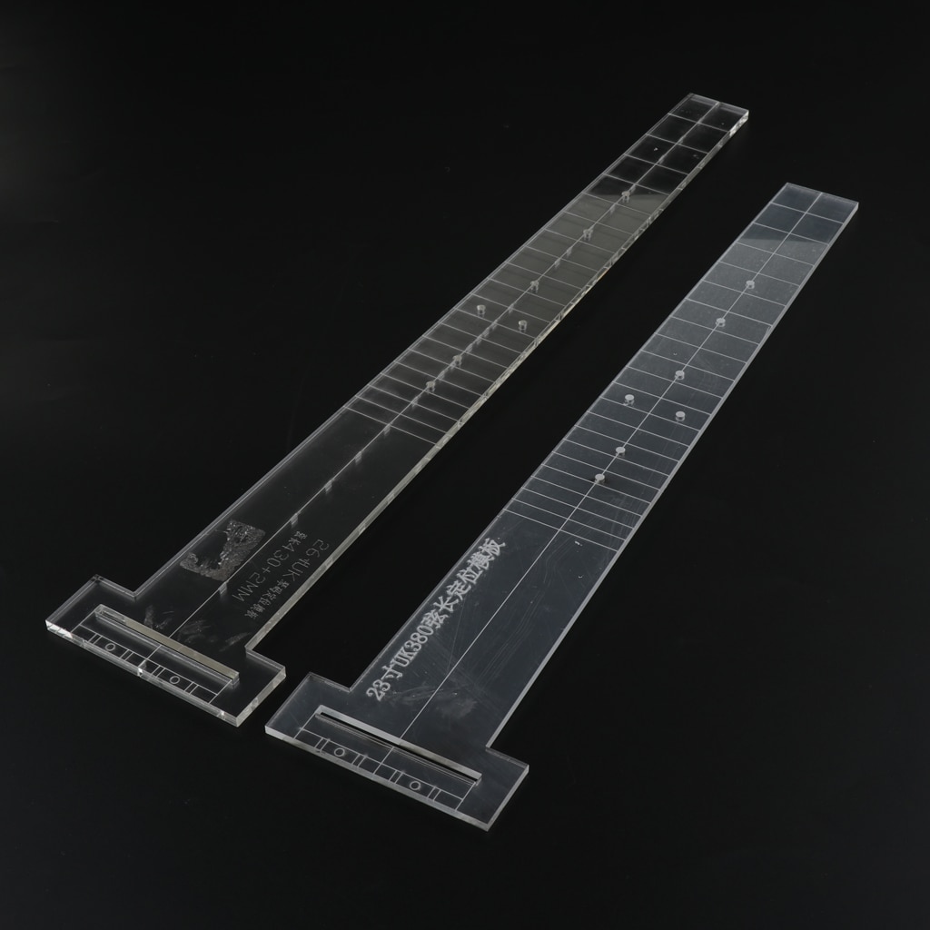 23/26 zoll transparent Gitarre Griffbrett Brücke Schablone Schimmel Luthier Werkzeug