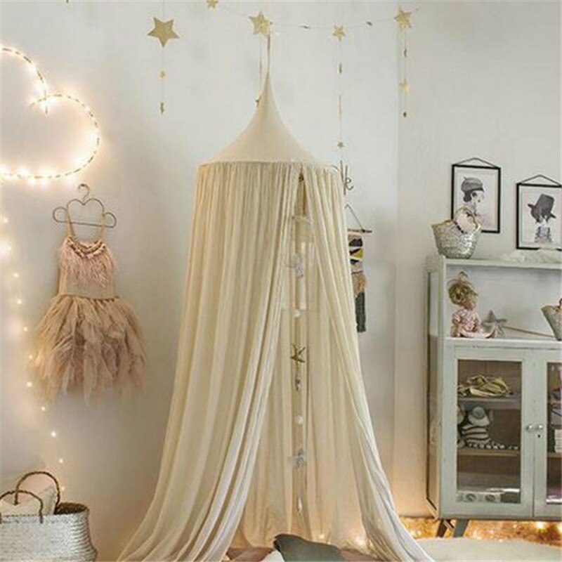 Lovely Baby Mosquito Net Photography Props Baby Room Decoration Home Bed Canopy Curtain Round Crib Netting Baby Tent Infant