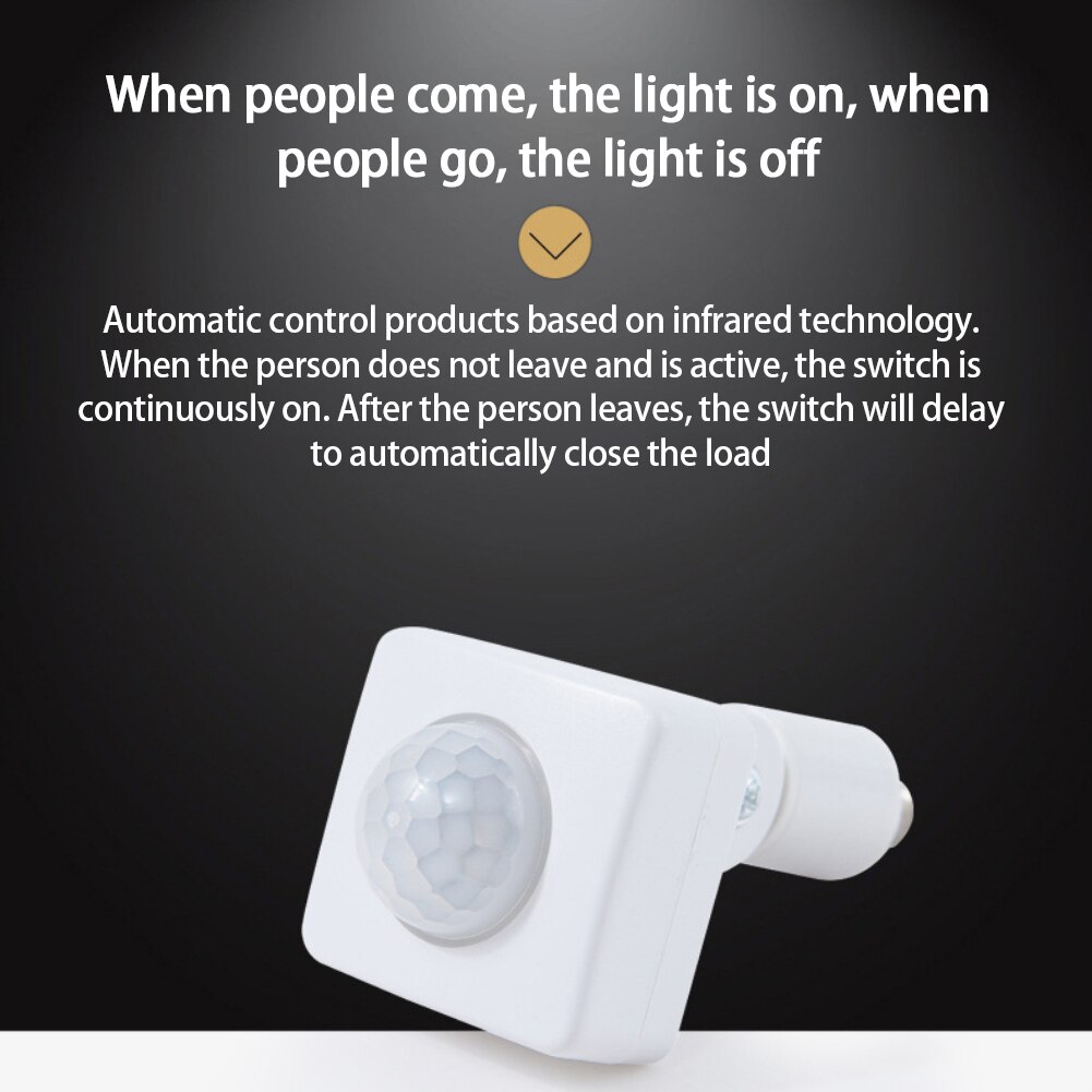 AC 85V-240V LED PIR Infrared Detector IR Infrared Motion Sensor Adjustable Time Delay Smart Human Body Sensors For Home Lighting