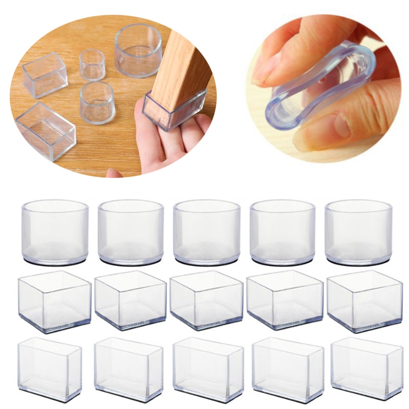 4/8pcs Chaise Jambe Casquettes En Caoutchouc Pieds Tampons Protecteurs Meubles Table Couvre Chaussettes Bouchons Housse Pieds De Nivellement De Meubles Décor À La Maison