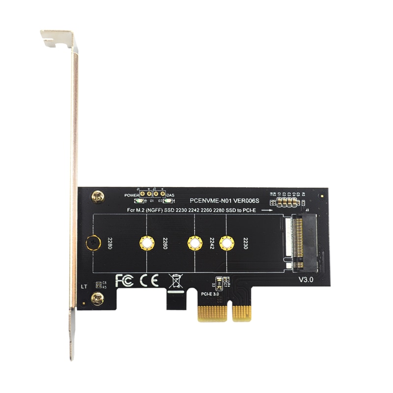Voeg Op Kaarten Pcie Naar M2 Adapter Pci Express 3.0 X1 Om Nvme Ssd M2 Pcie Raiser Adapter Ondersteuning 2230 2242 2260 2280 M.2 Ssd: Default Title