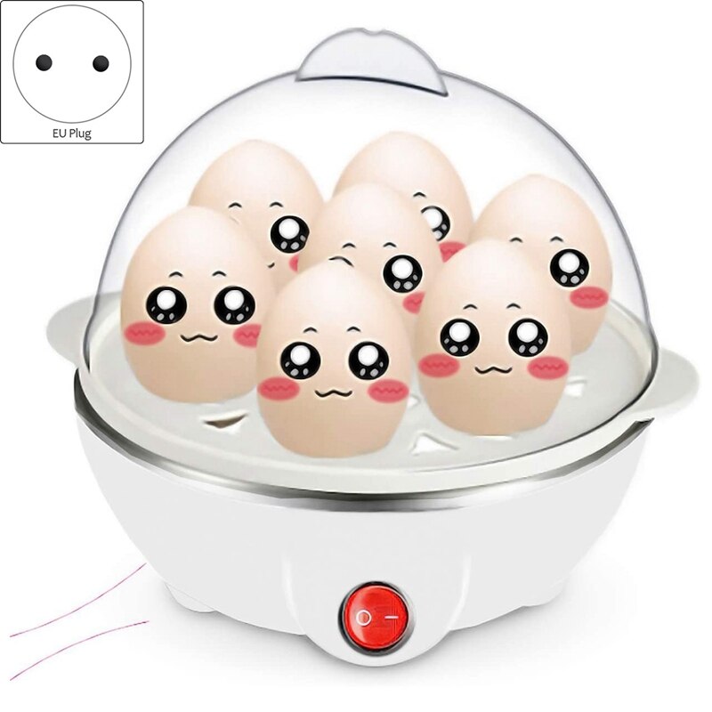 Electric Boiled Egg Cooker Boiler Maker Rapid Heating Stainless Steel Steamer Pan Cooking Tool