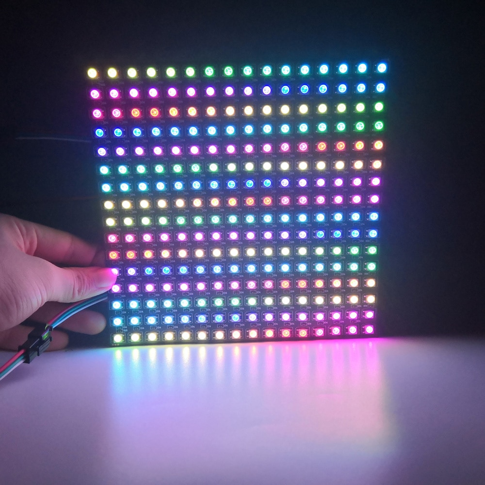 5V WS2812B LED Digital Flexible Individually Addressable Led Panel Light WS2812 8x8 16x16 8x32 Module Matrix Screen