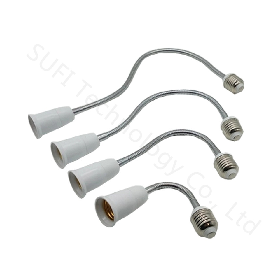 Lot de  e27 to e27 2 de douilles pour ampoules led, 20cm 30cm 40cm 50cm 60cm, convertisseurs