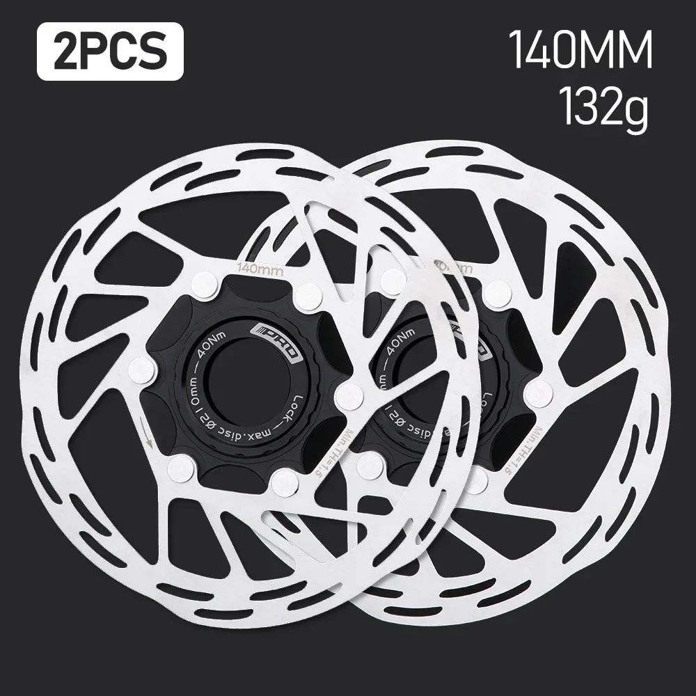 IIIPRO Centerlock Rotor vtt vélo de route Dissipation thermique disque de refroidissement serrure centrale 140/160/180/ 203mm frein à disque Rotor verrouillage central: Bourgogne